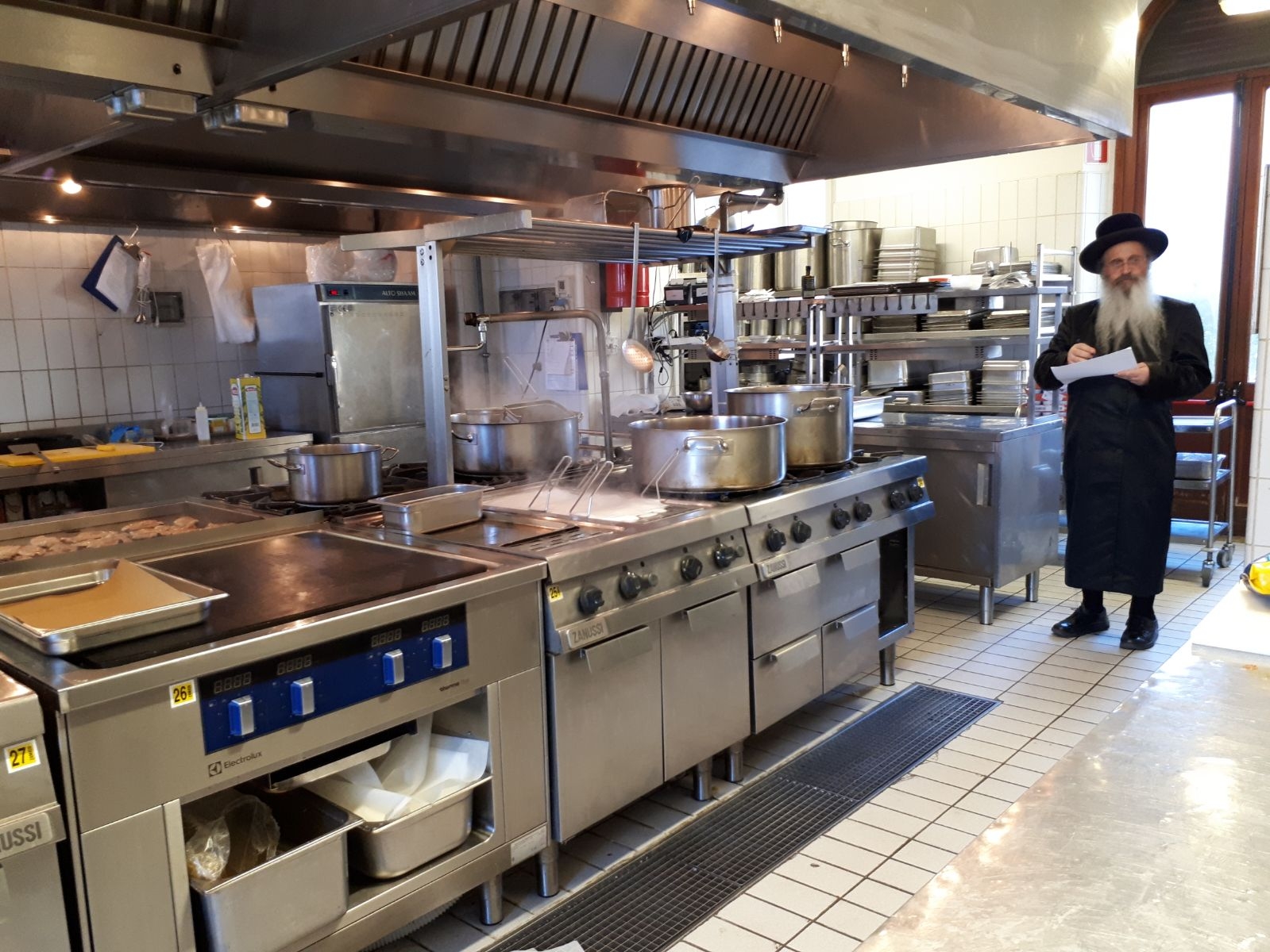 Inspection of hotel kitchen for Passover