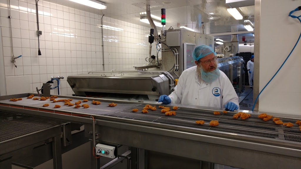 Rabbi Gotlib supervises fish production in Amsterdam